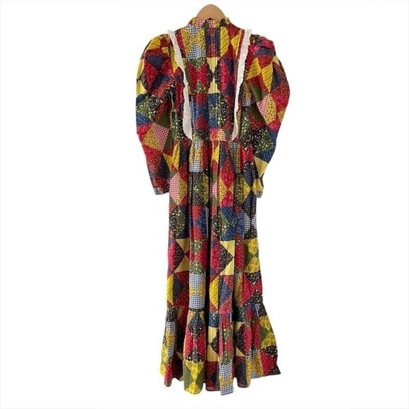 Doen Nicolette Dress in Countryside Patchwork Print - Picture 6 of 12